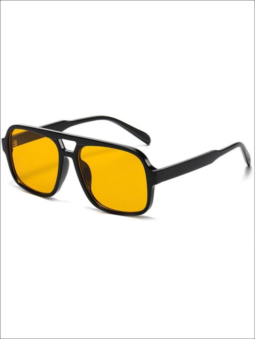 Retro Oversized Square Aviator Sunglasses 70s UV400 Unisex